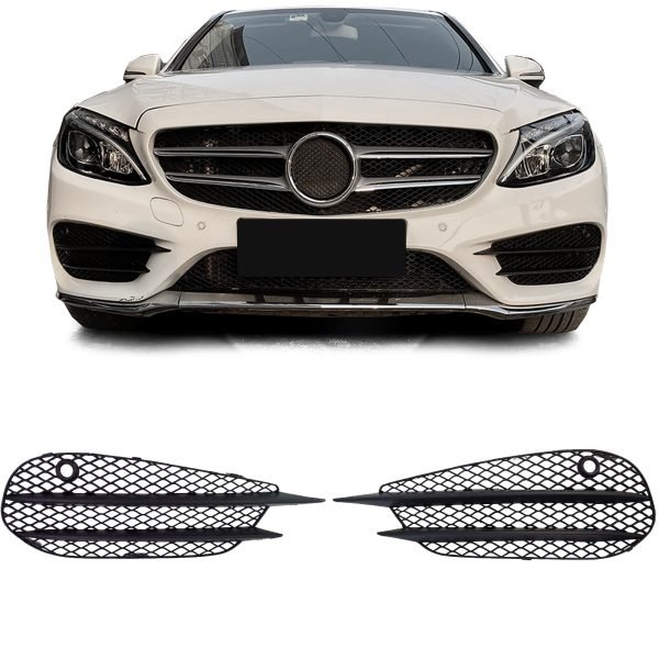 Bumper ventilation grille set for MERCEDES C-CLASS W205