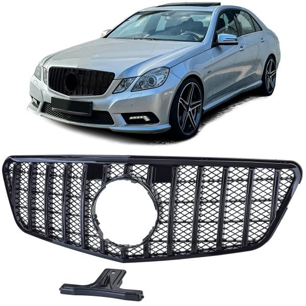Sport gloss black front grille for MERCEDES E-CLASS W212/S212
