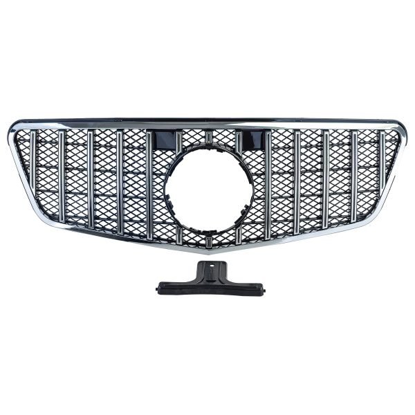 Sport black and chrome front grille for MERCEDES E-CLASS W212/S212 - Slika 3