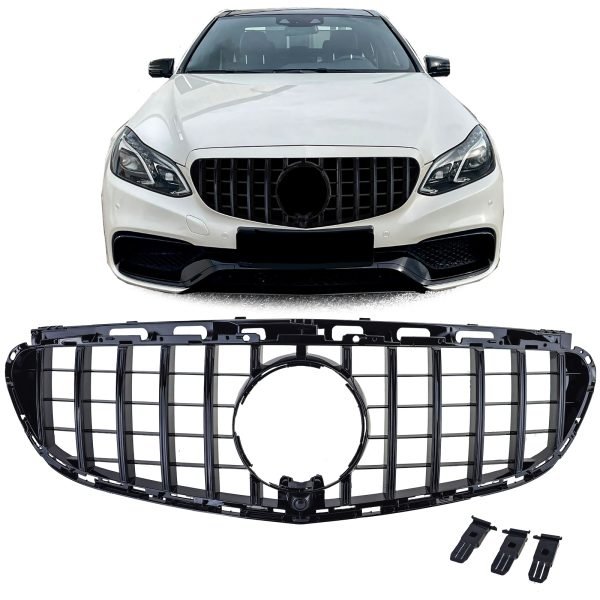 Sport gloss black front grille for MERCEDES E-CLASS W212/S212