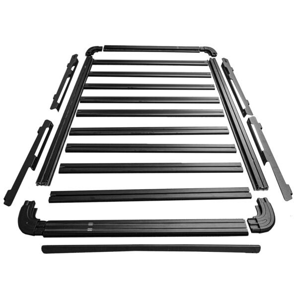 Aluminum roof rack (black) for VW T5 T6 T7 - Slika 8