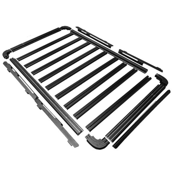 Aluminum roof rack (black) for VW T5 T6 T7 - Slika 7