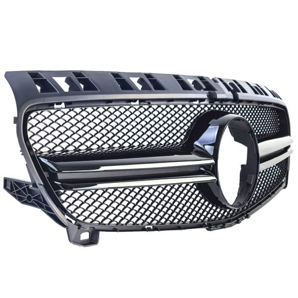 Sport gloss black grille for MERCEDES A-CLASS W176 - Slika 4
