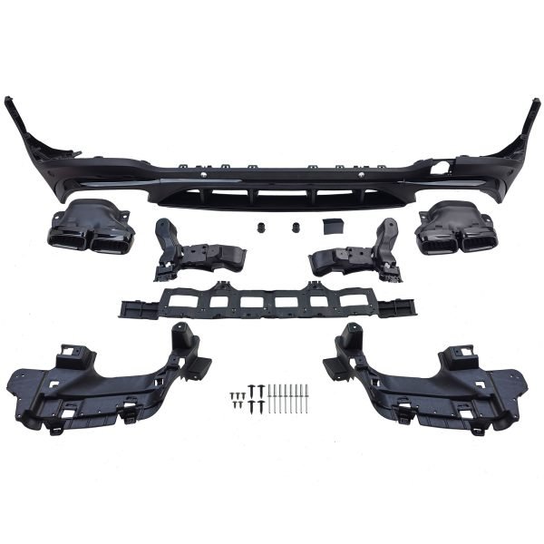 Sport rear diffuser with black tailpipes Mercedes GLC X253 - Slika 2