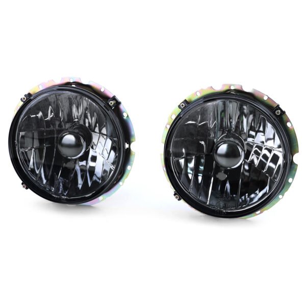 Headlights H4 (Black Smoke) for VW Golf 1 + Cabrio 74-83 - Slika 2