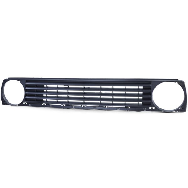 Grille without emblem (black) with grille spoiler for VW Golf 2 83-91 - Slika 2