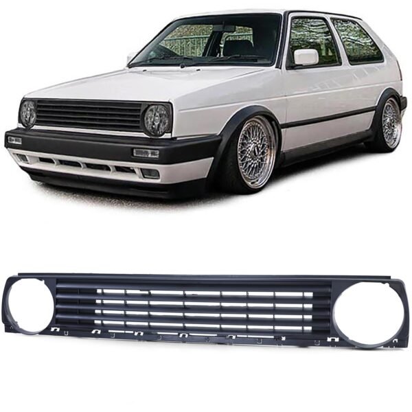 Grille without emblem (black) for VW Golf 2 83-91