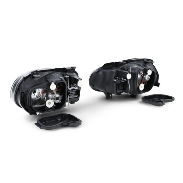 Headlights with integrated Fog lights (Black) for VW Golf IV 4 97-03 - Slika 4