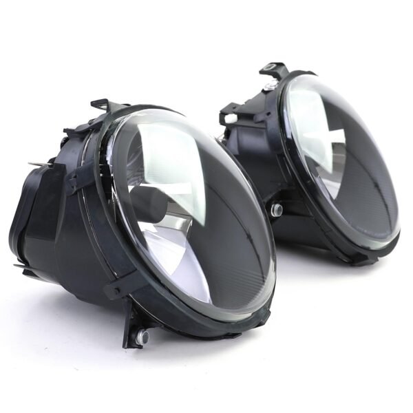 H4 clear glass black smoke fog light set for VW LUPO - Slika 3