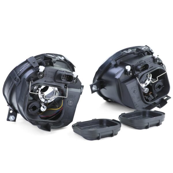 H4 clear glass black smoke fog light set for VW LUPO - Slika 6