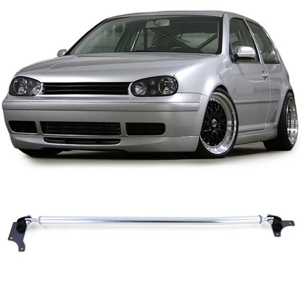 Aluminum 3-piece adjustable strut bar for VW GOLF 4 and BORA