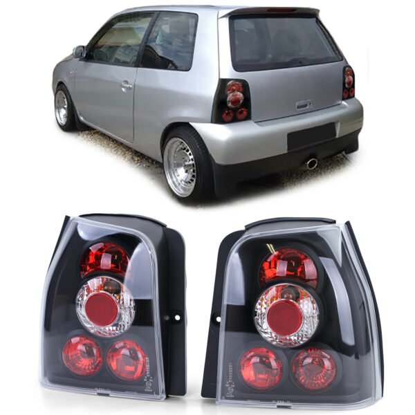 Sport red clear glass tail lights for VW LUPO and SEAT AROSA