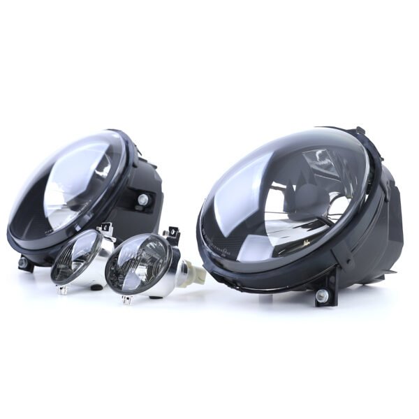 Black smoke clear glass headlights and indicators for VW LUPO - Slika 2