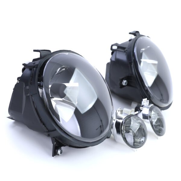 Black smoke clear glass headlights and indicators for VW LUPO - Slika 3