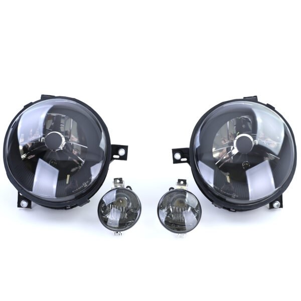 Black smoke clear glass headlights and indicators for VW LUPO - Slika 4