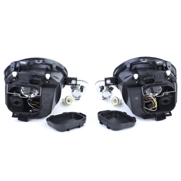 Black smoke clear glass headlights and indicators for VW LUPO - Slika 5