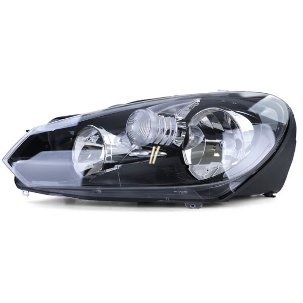 Left Headlight with LWR Motor (Black) for VW Golf 6 VI 1K 08-14
