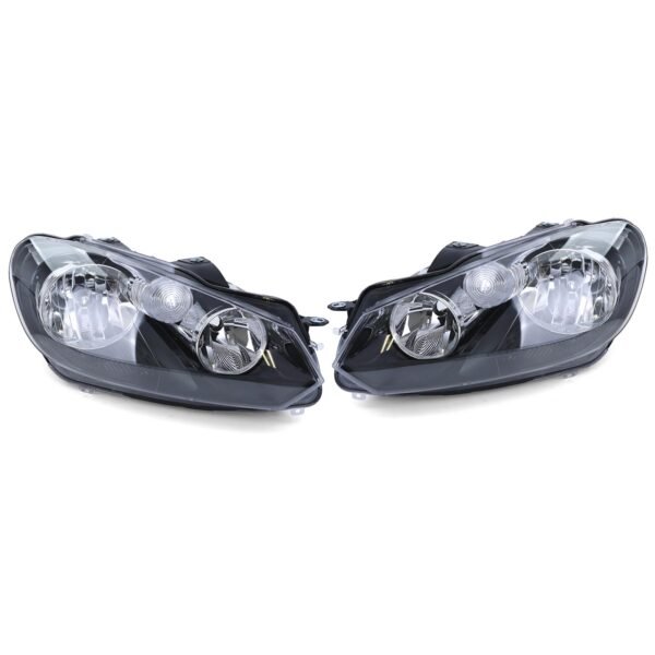 Headlights with LWR Motor (Black) for VW Golf 6 VI 1K 08-14 - Slika 2
