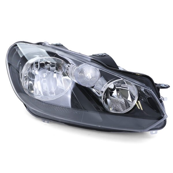 Right Headlight with LWR Motor (Black) for VW Golf 6 VI 1K 08-14