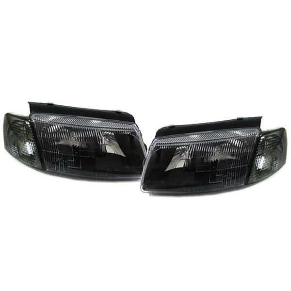 Black headlights with indicators for VW PASSAT B5 - Slika 2