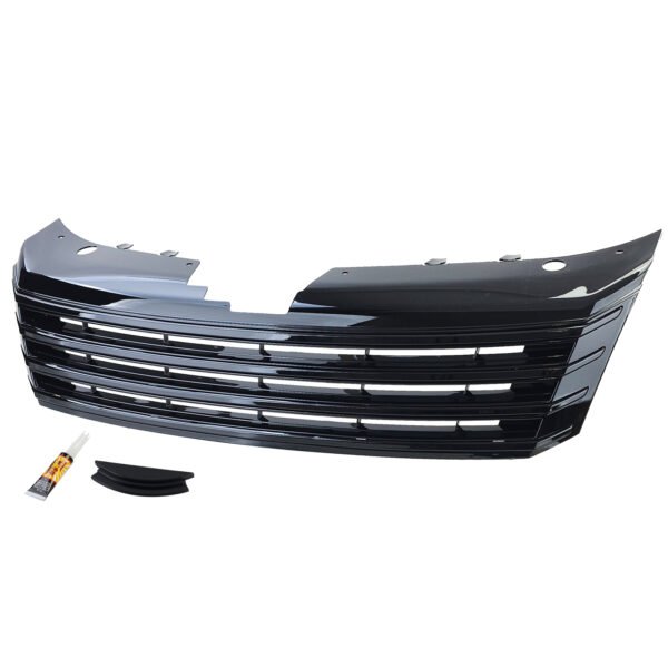 Gloss blakc front radiator grille for VW PASSAT B7 - Slika 2