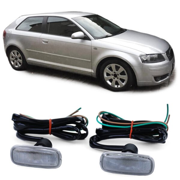 Black smoke side indicator set for AUDI A8 4G2/4G5 A4 8D2/8D5 A3 8L A6 C5 TT 8N A2 8Z0