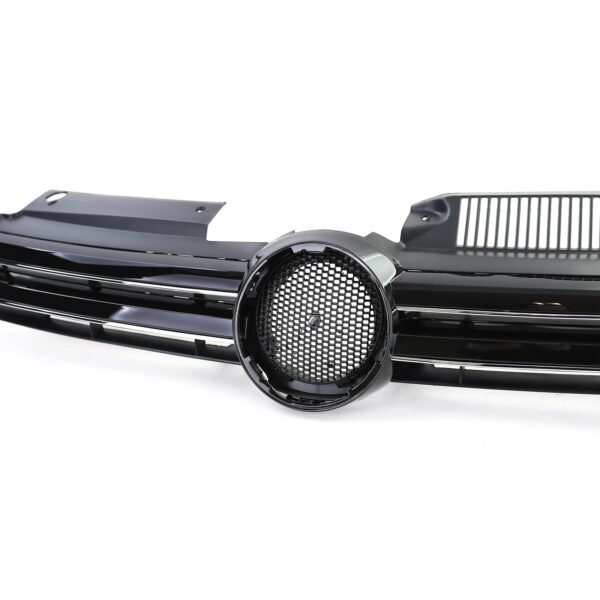 Grille (Black Gloss) with Chrome Strips for VW Golf 6 08-13 - Slika 4