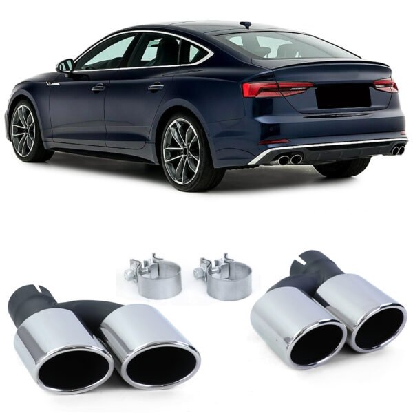 Sport stainless steel tailpipes for AUDI A5 8T