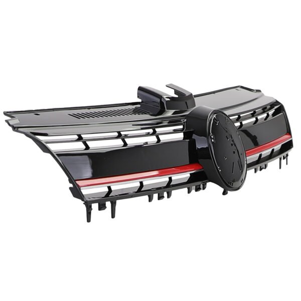 Grille Black Gloss with Red Strip for VW Golf 7 + GTI 12-17 - Slika 3