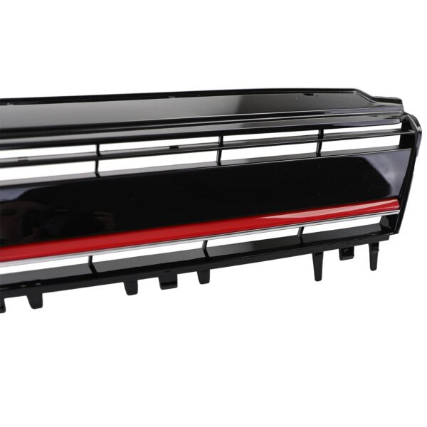 Grille Black Gloss with Red Strip for VW Golf 7 + GTI 12-17 - Slika 6