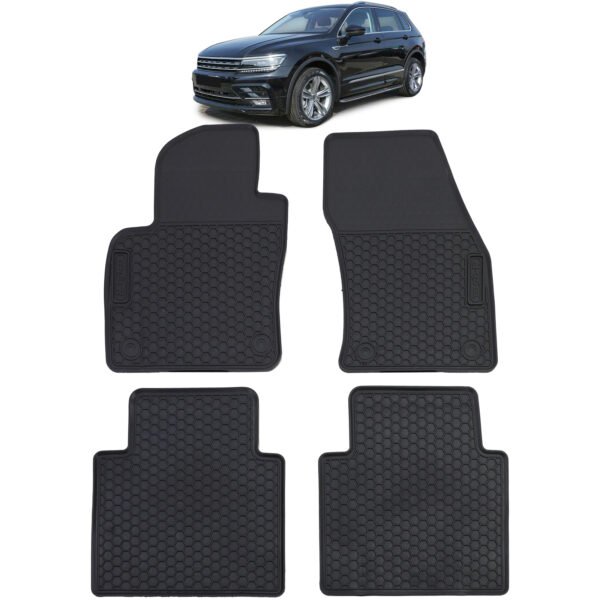 Premium rubber floor mats for VW TIGAUN II