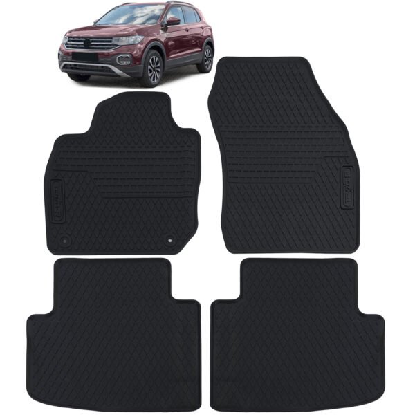 Premium rubber floor mats for VW T-CROSS