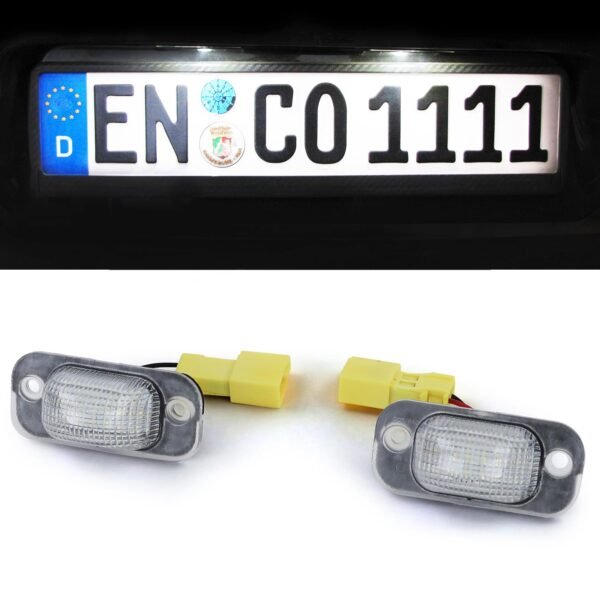 LED License Plate Light White 6000K for VW Golf 2 83-92 Jetta 2 84-92