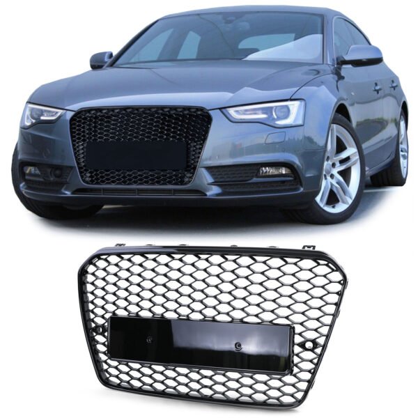 Sport black honeycomb front grille for AUDI A5 8T