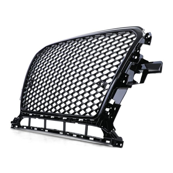 Sport gloss black honeycomb front grille for AUDI Q5 8R - Slika 2