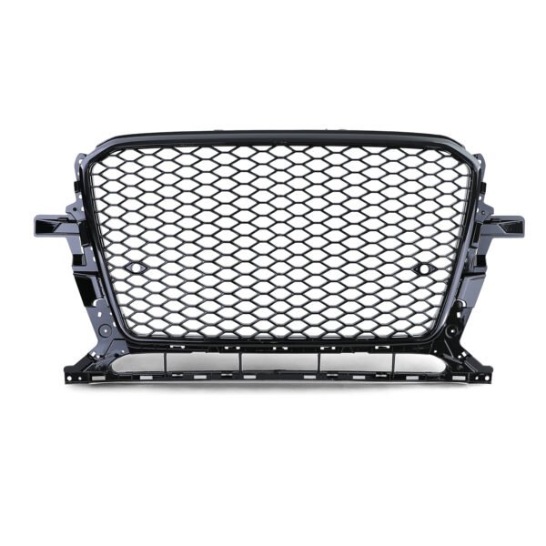 Sport gloss black honeycomb front grille for AUDI Q5 8R - Slika 4