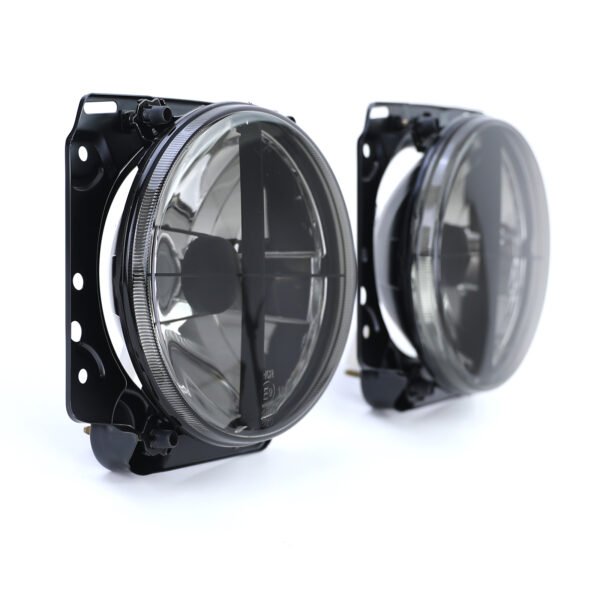 Headlights with crosshair (Black Smoke) for VW Golf 2 83-91 - Slika 7