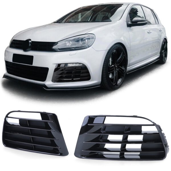 Bumper Grille Inserts for Golf 6 09-12 with R20 Bumper