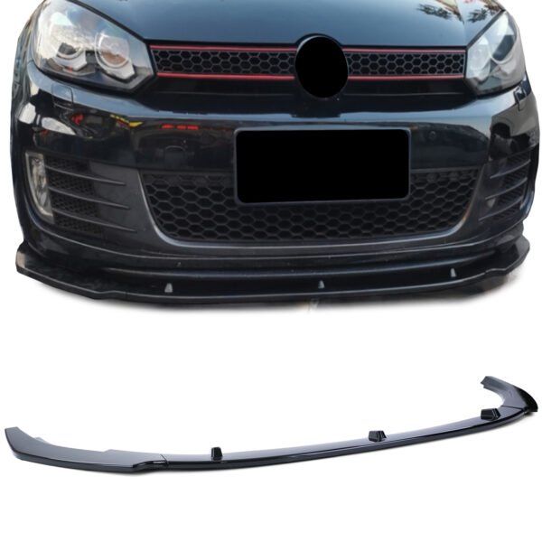 Front Spoiler Lip (Black Gloss) for VW Golf 6 GTI 09-13