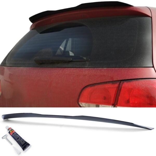 Rear Spoiler (Black Gloss) for VW Golf 6 7 GTI GTD R 09-20