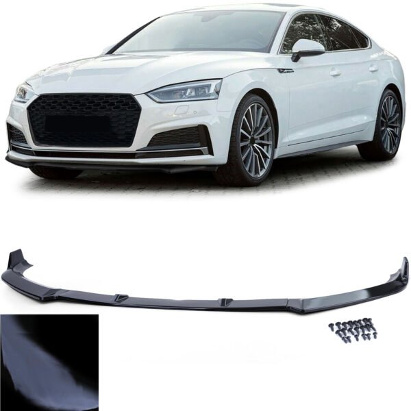 Sport gloss black front spoiler for AUDI A5 F5