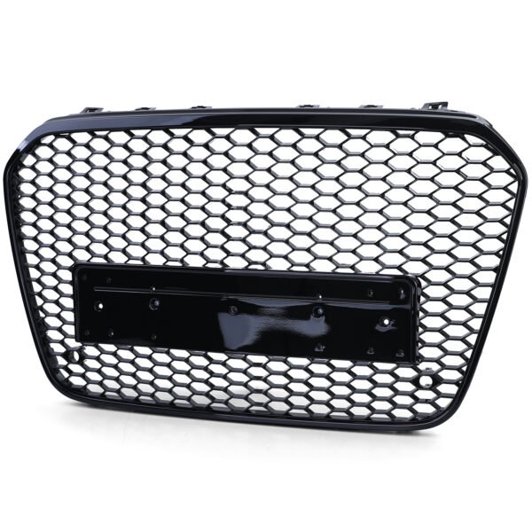Sport gloss black honeycomb front grille for AUDI A6 C7 - Slika 2