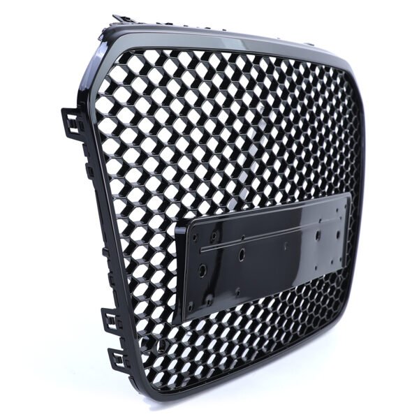 Sport gloss black honeycomb front grille for AUDI A6 C7 - Slika 3