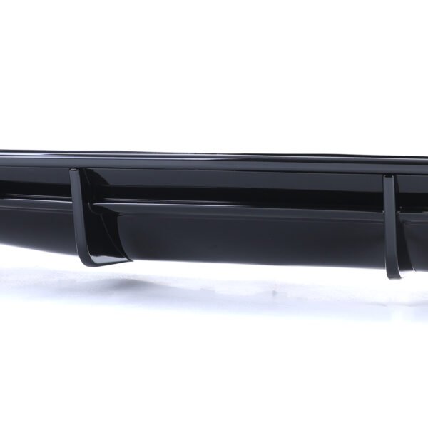 Sport gloss black rear diffuser with chrome tailpipes for AUDI A6 C7 - Slika 4