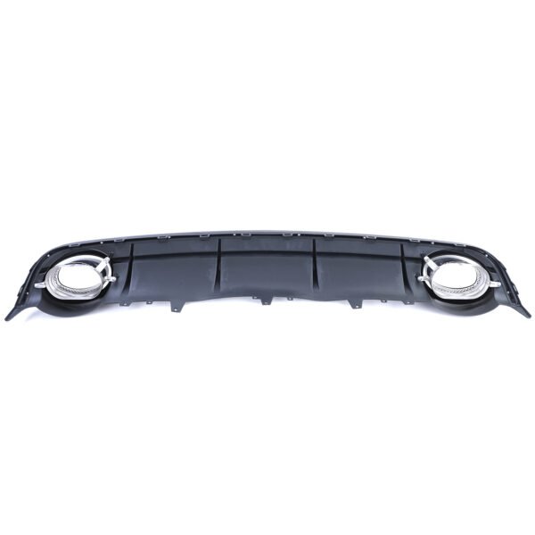 Sport gloss black rear diffuser with chrome tailpipes for AUDI A6 C7 - Slika 6