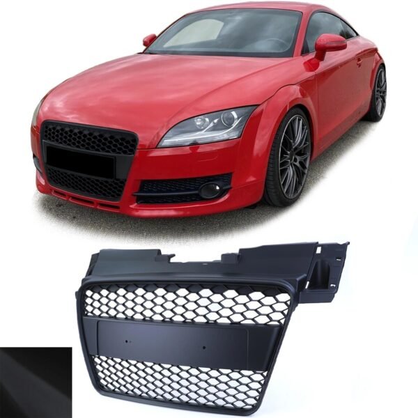 Sport matt black honeycomb front grille for AUDI TT 8J