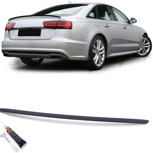 Sport matt black rear spoiler for AUDI A6 C7