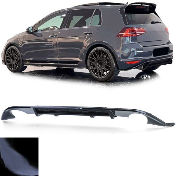 Rear Diffuser (Black Gloss) for VW Golf 7 GTI 13-17