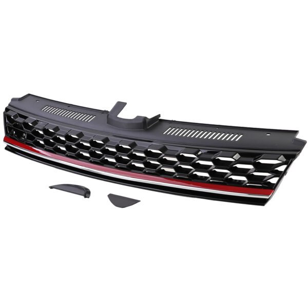 Grille without Emblem (Black Gloss) for VW Golf 7 GTD GTI Facelift 17-20 - Slika 5