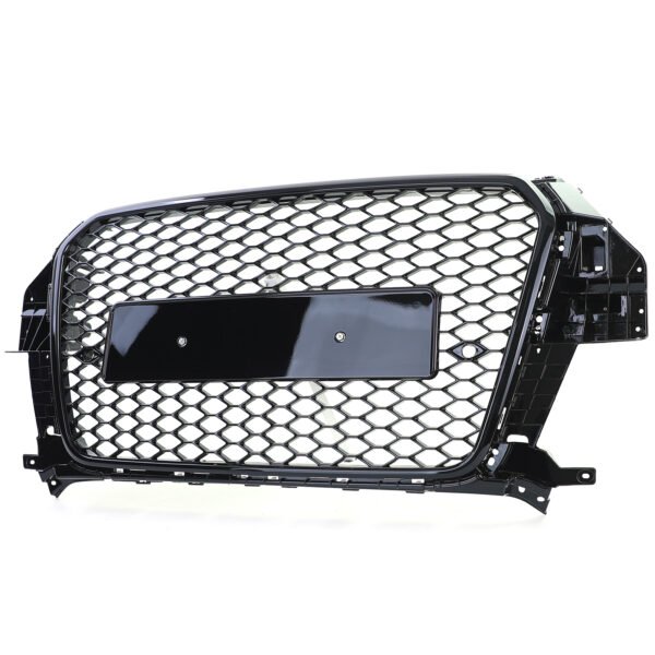 Sport gloss black honeycomb front grille for AUDI Q3 8U - Slika 4